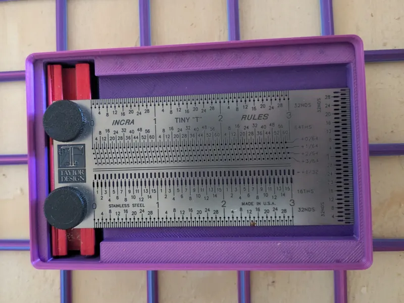 Gridfinity - INCRA Precision Tiny T-Rule  Holder