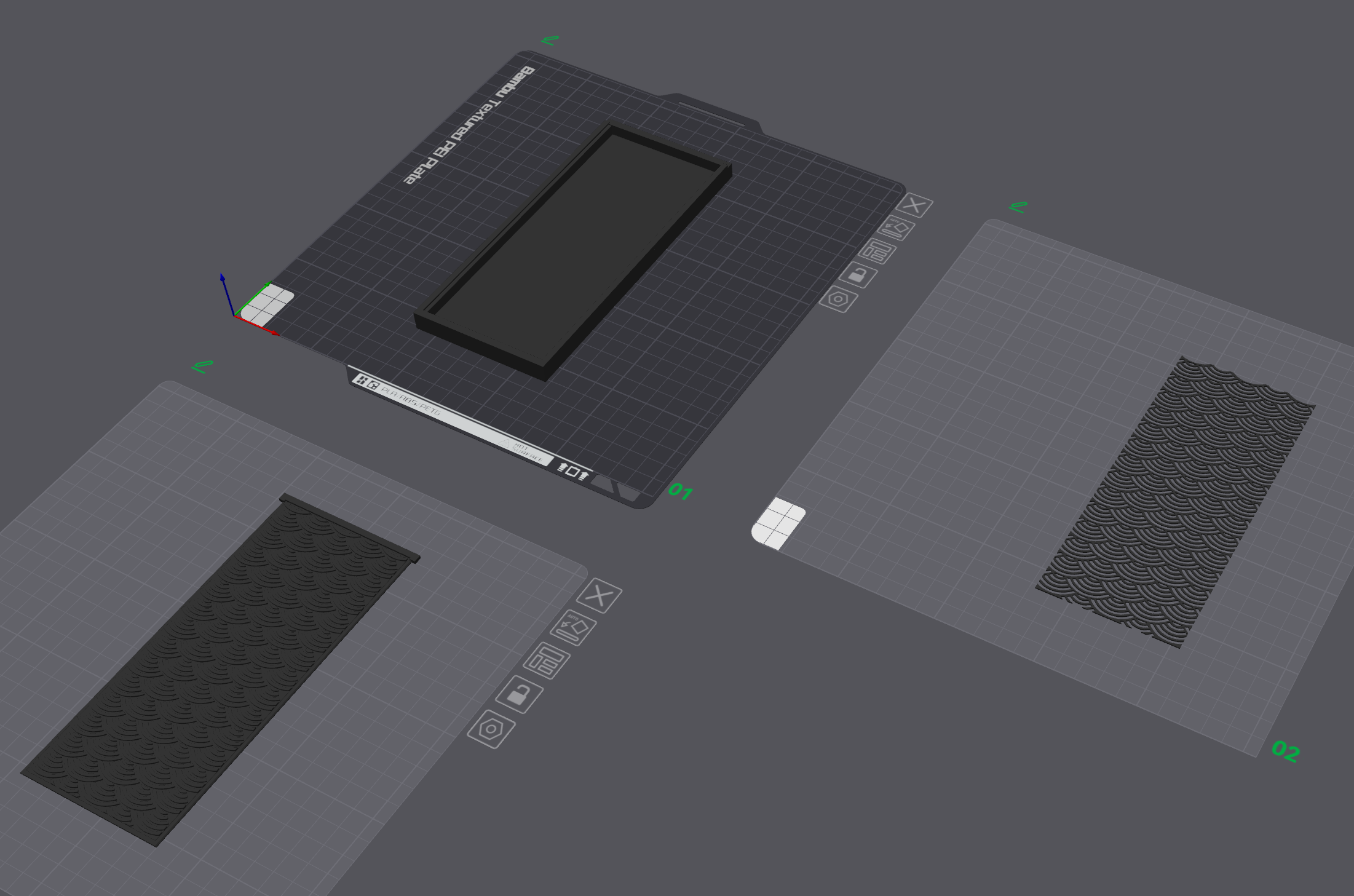 Miniatura 2 do modelo 3D Red Envelope -Seigaiha Pattern