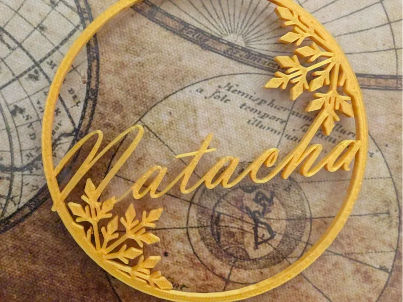Boule de Noël personnalisé "Natacha"