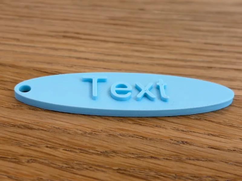 Customizable Nametag Keychain