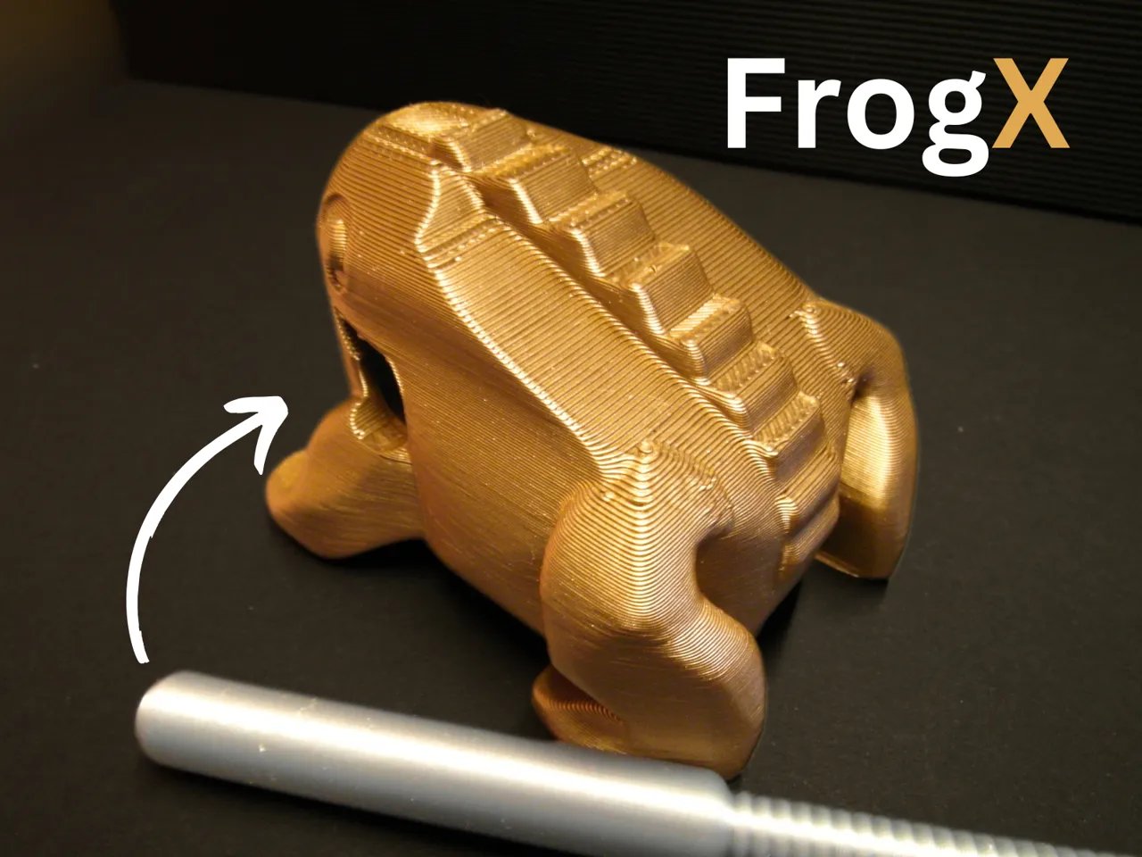 Percussion Frog – 3D-Printed Croaking Instrument view 2