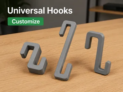 Parametric Bathroom Shower Clothes Hook Universal