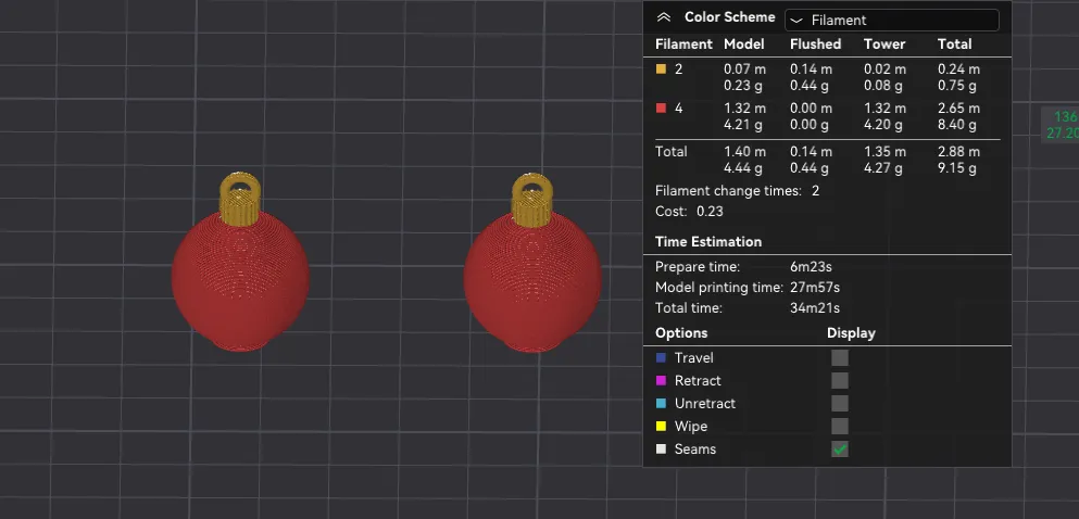 Cute Christmas Bauble Earrings! view 2