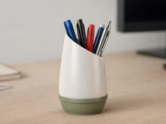 Pen Container with Secret Compartment