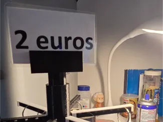 support de prix pour porte clé