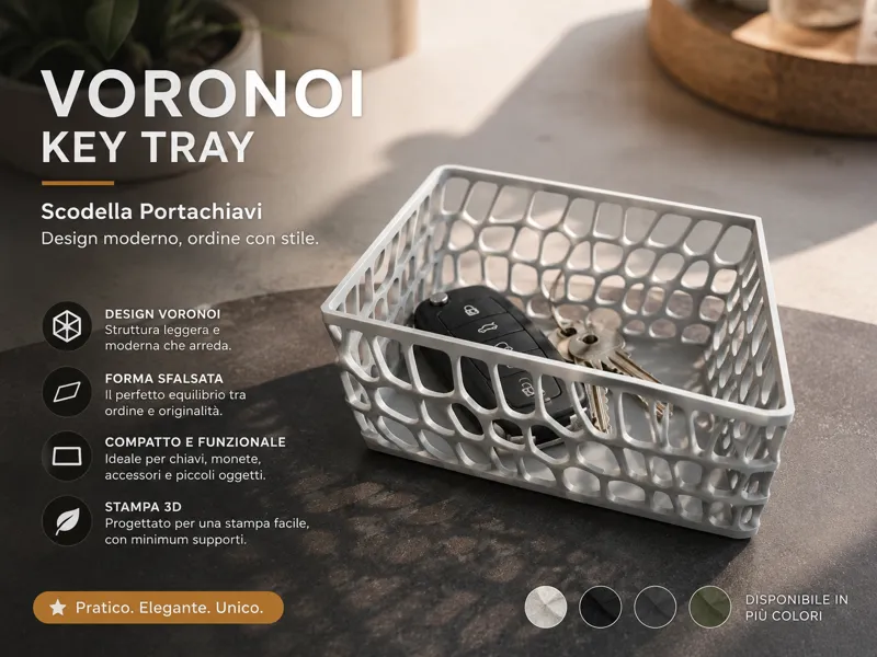 Svuotatasche voronoi con stile moderno e leggero
