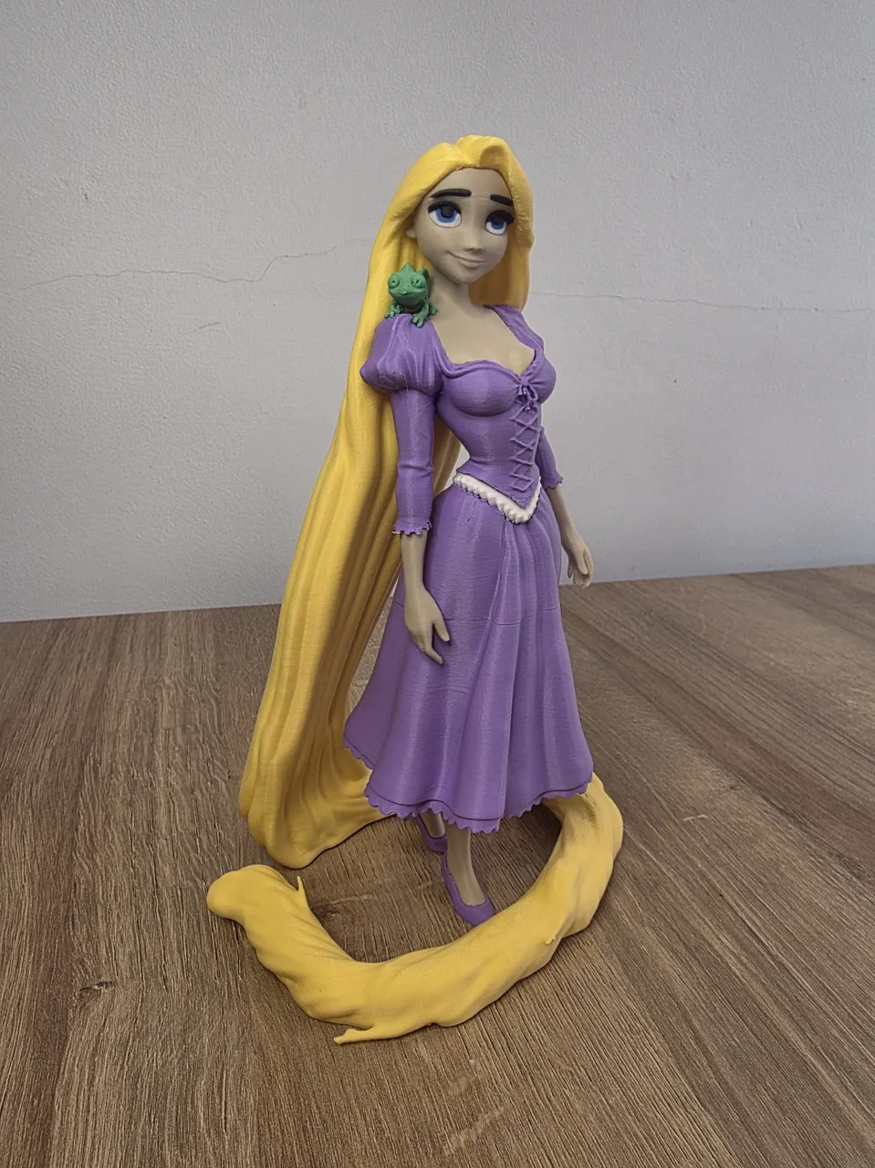 Rapunzel and Pascal view 2