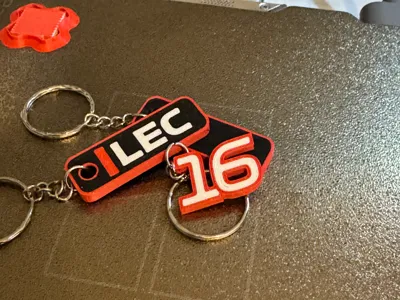 Formula 1 Driver Number Keychain