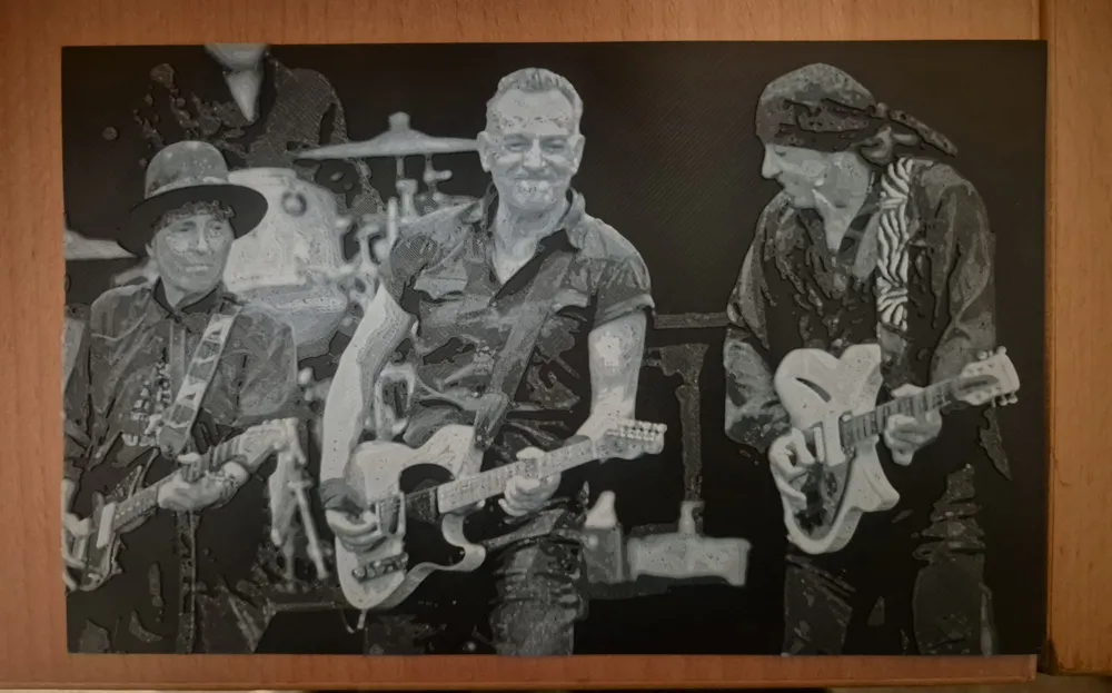 bruce springsteen 1 hueforge - Free 3D Print Model - MakerWorld