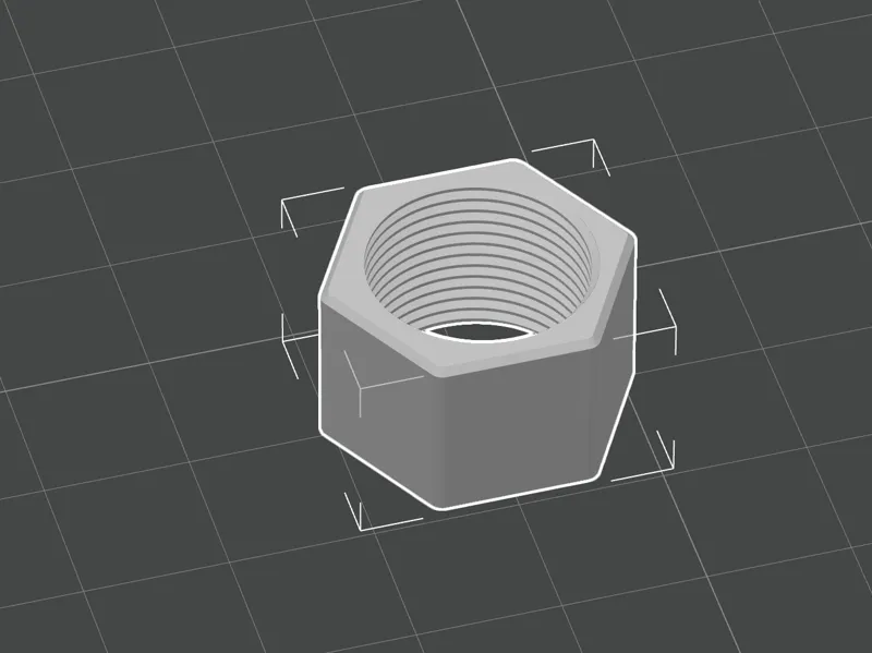GX16 숫단자 너트(높이 13mm)