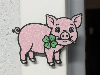 Piggy lucky charm / Fridge magnet