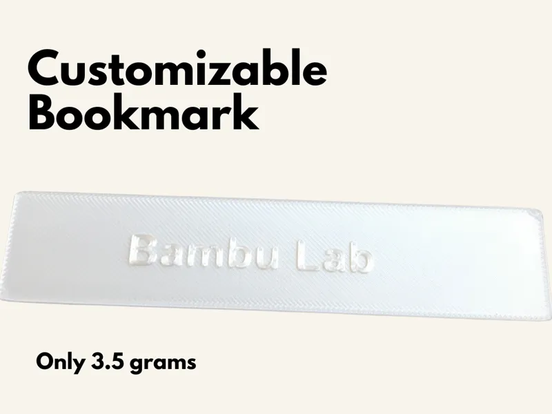 Customizable Bookmark