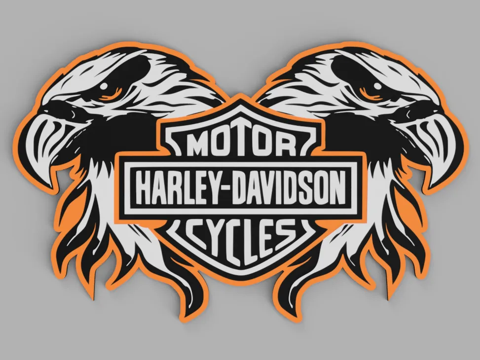 Harley-Davidson - Eagles - Free 3D Print Model - MakerWorld