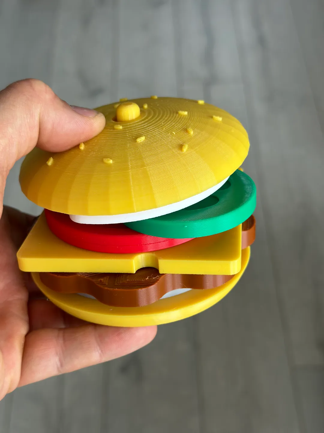 Montessori Hamburger Sorting Stacking toy view 4