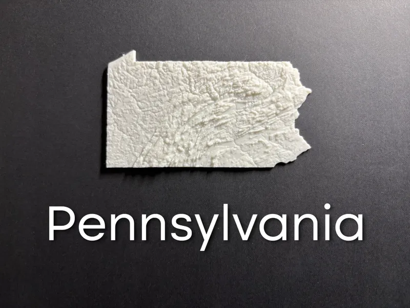 State of Pennsylvania terrain