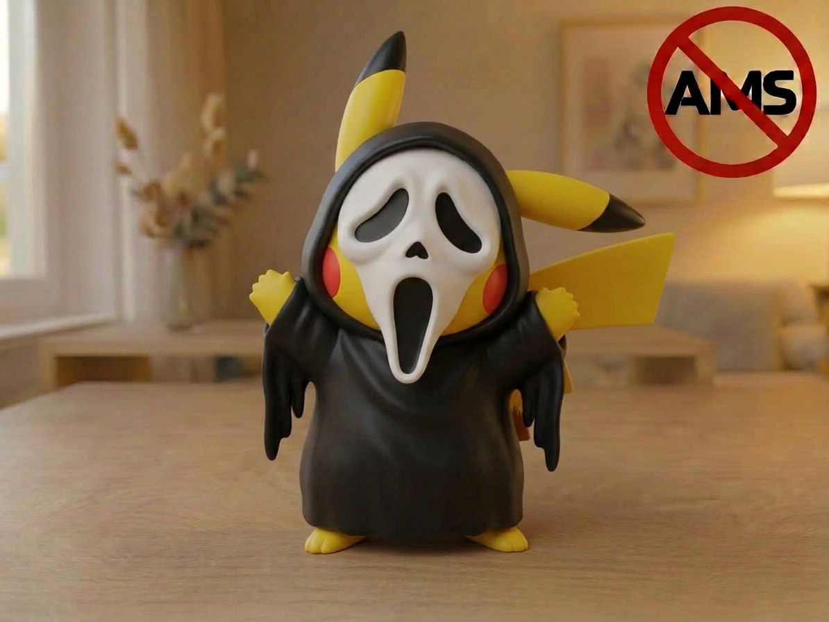 Pikachu x Ghost Face (AMS + No AMS Versions) - 1