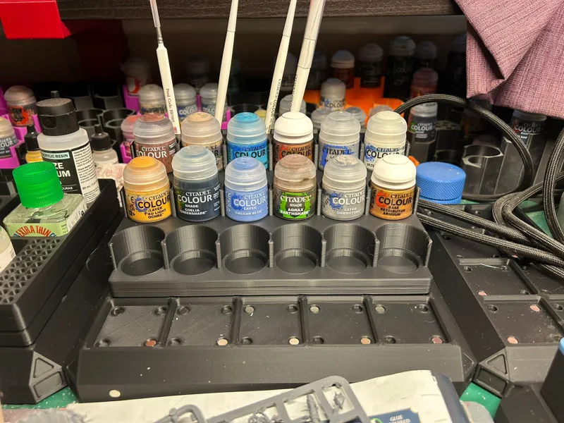 3x5 Model Paint Rack - Gridfinity with Magnets