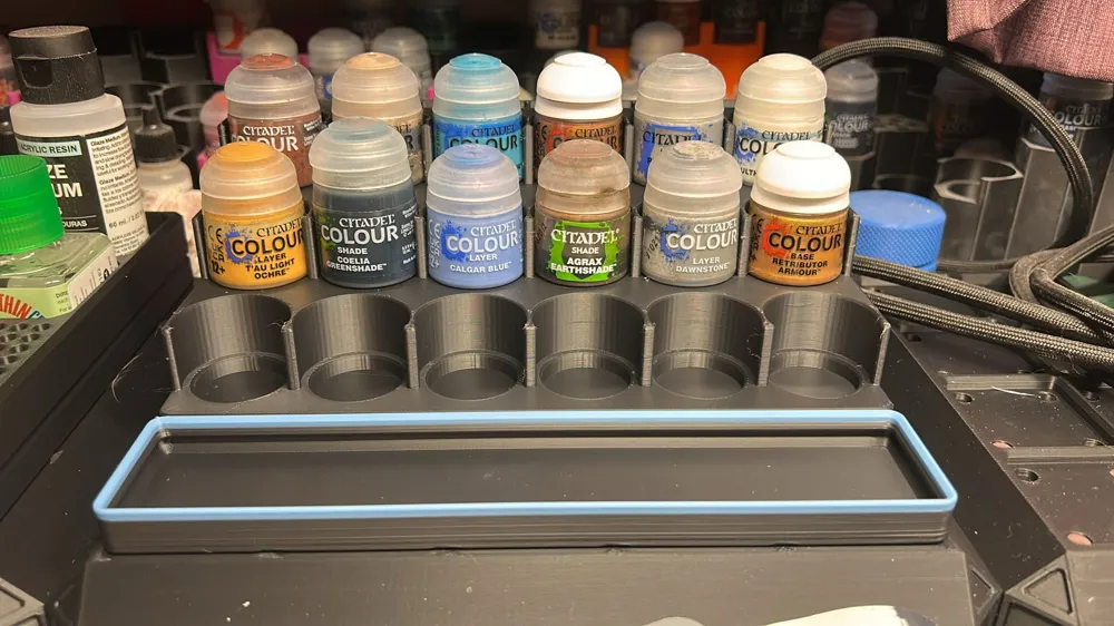 Modeling Paint Rack 3x5 Model Paint Rack - Gridfinity with Magnets - Free 3D Print Model ...