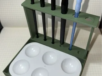 Hobby Paint Brush & Palette Stand
