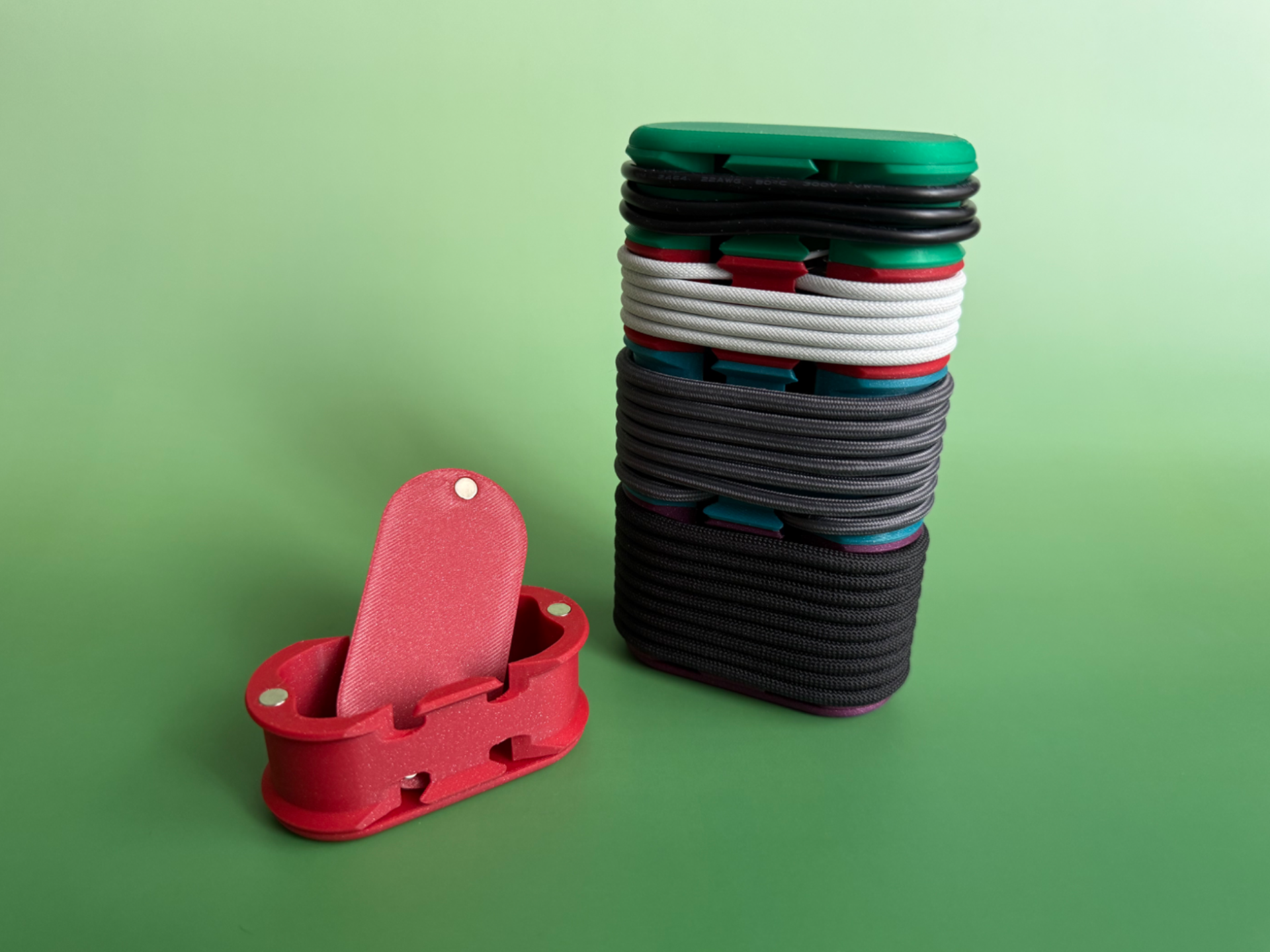 Stackable Cable Organisers w/ Lid, multiple sizes