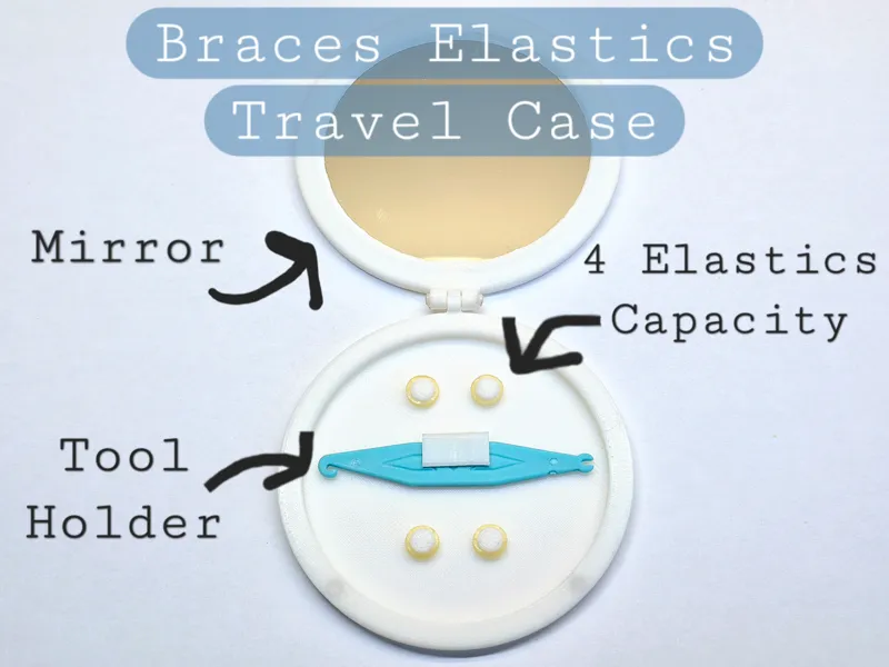 Braces Elastics Travel Case