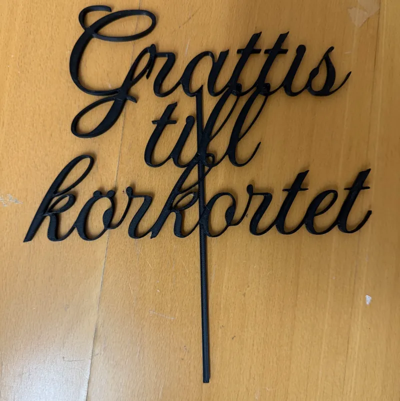 Grattis till Körkortet - Cake Decoration