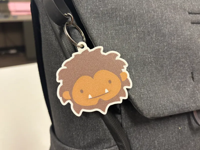 Sneaky Sasquatch Keychain or Ornament