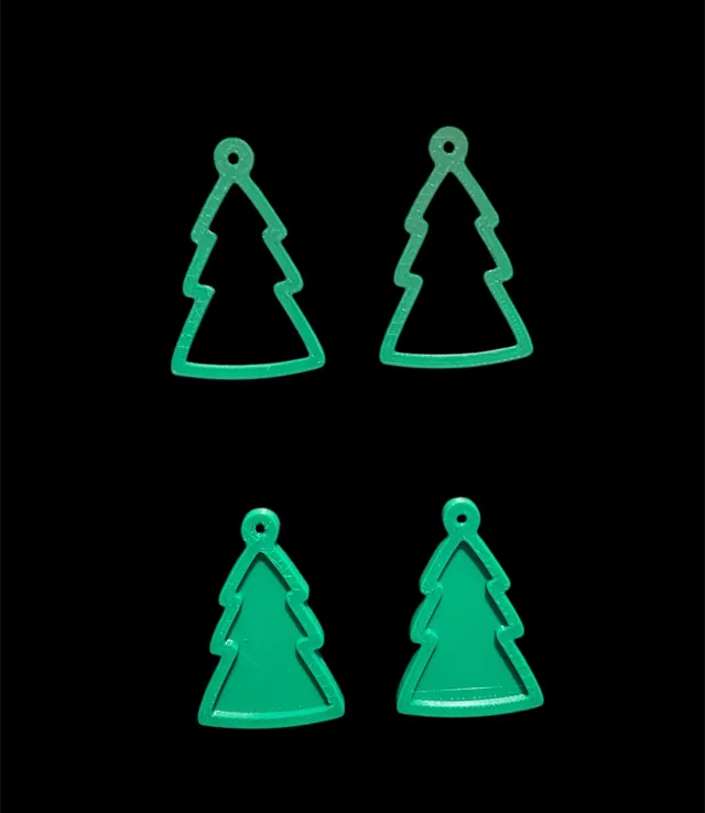 Christmas tree earrings