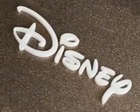 Logo texte Walt Disney imprimé en 3D — photo 4