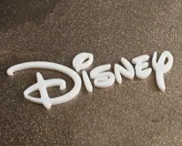 Logo texte Walt Disney imprimé en 3D — photo 3
