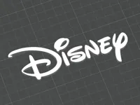 Logo texte Walt Disney imprimé en 3D — photo 1