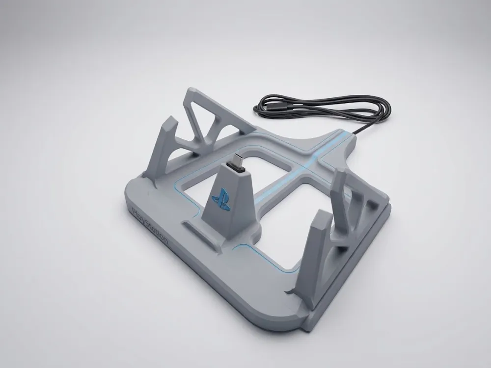 Soporte: PlayStation Portal Charging Stand — "Nexus Dock". Referencia del modelo original.