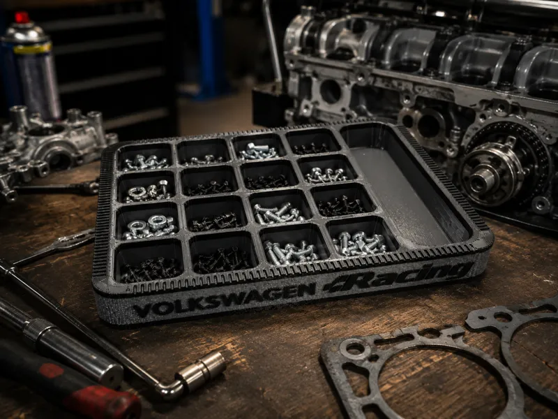 Volkswagen Racing Sortiertablett Werkstatt