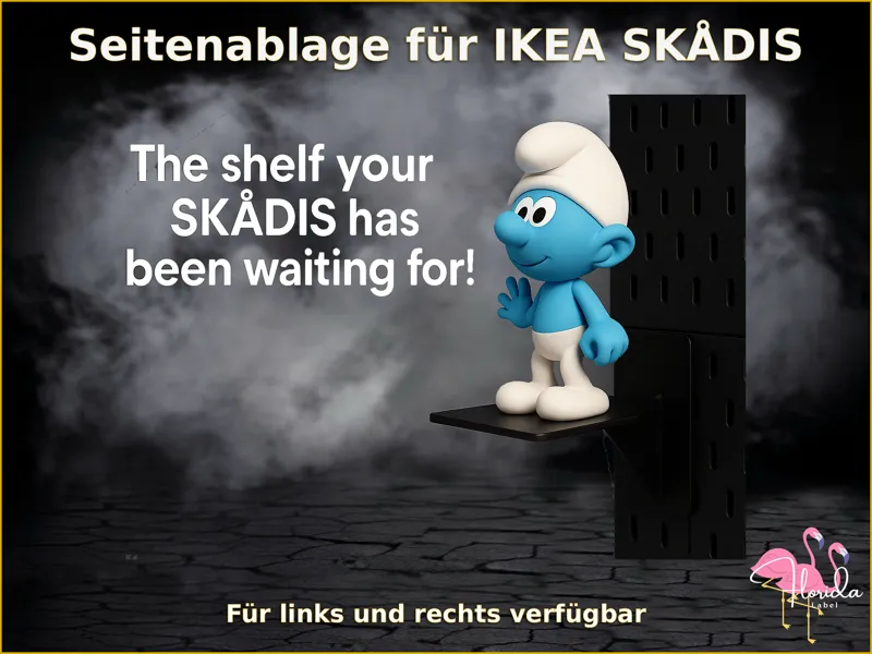 Seitenablage für IKEA SKÅDIS – links & rechts