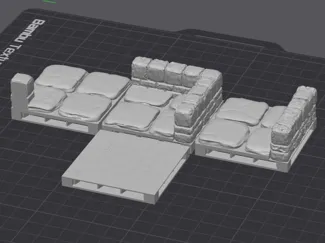 OpenForge 2x2 Low Walls with Openlock Triplex