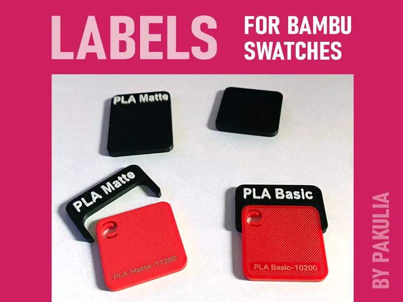 Labels for Bambu Swatches