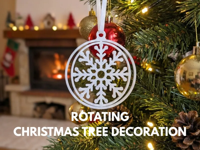 Spinning Snowflake ornament