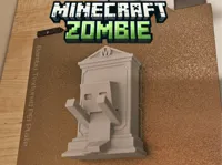 Pierre tombale zombie façon Minecraft — photo 3