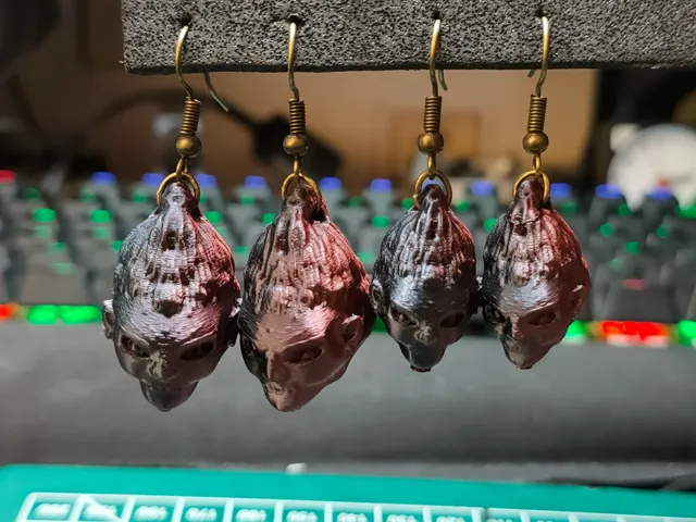 Shrunken Head Earrings