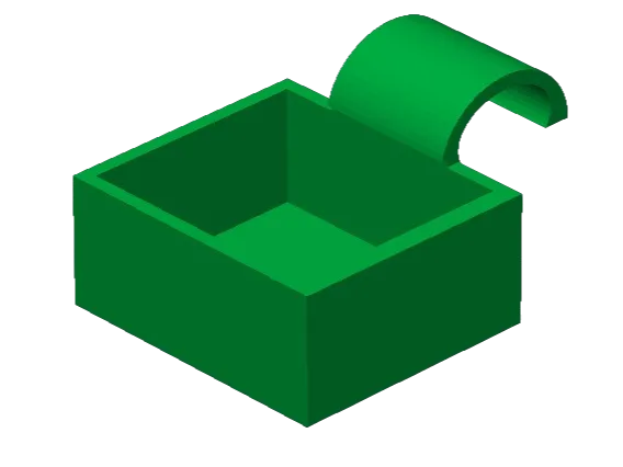 White Clip-On Sauce Bowl