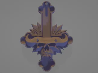 Glenn Danzig Skull Cross