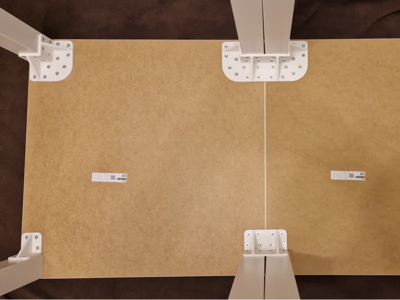 2x IKEA Lack Tischverbinder & Beinstütze