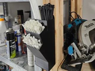 zip tie or straw wall mount ziptie organizer