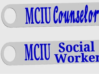 Keychain for social worker and counselor day