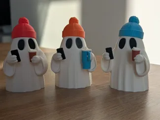 Cute Halloween Hipster Ghosts