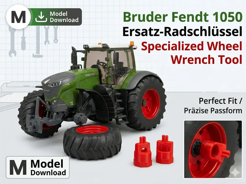 Bruder Ersatz-Radschlüssel für schraubbare Räder