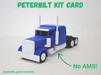 (NO AMS) Peterbilt Semi Kit card