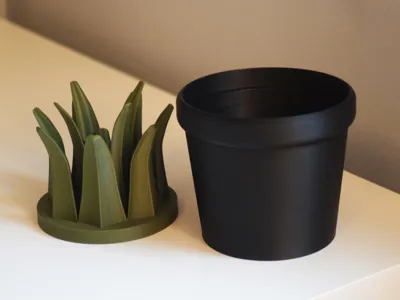 Plant Pot with Storage Compartment