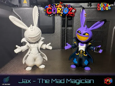 Letrero o emblema decorativo: Jax | The Mad Magician | CURIOZ | TADC — referencia de MakerWorld