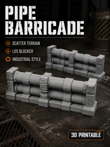 Escenografía en miniatura: Industrial Rohrbarrikade -Scatter - LoS-Blocker — vista de referencia 2